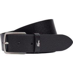 Lacoste Ανδρική Ζώνη Δερμάτινη Μαύρη 3RC4090-000
