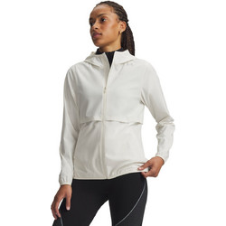 Under Armour Velociti Αθλητικό Γυναικείο Μπουφάν Softshell Μακρύ Αντιανεμικό Λευκό 6009542-279