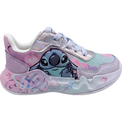 Cerda Disney Lilo & Stitch Παιδικά Sneakers με Φωτάκια Ροζ Λιλά 2300007442
