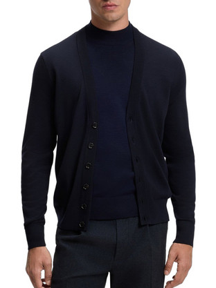 Hugo Boss Ανδρική Ζακέτα Πλεκτή με Κουμπιά 50571585-404