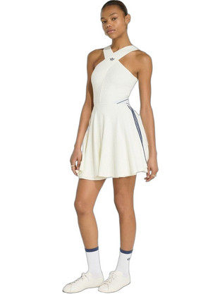 Adidas Mini Καλοκαιρινό Αθλητικό Φόρεμα Λευκό KX6882