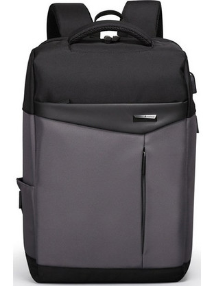Aoking SN77282-10 Αδιάβροχο Backpack Laptop 15.6" Black Grey