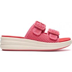 Clarks Γυναικείες Παντόφλες Καλοκαιρινές Platforms Κοραλί 26187011-4