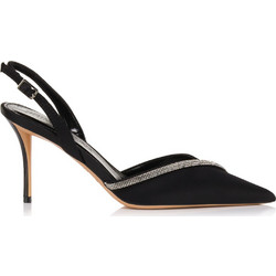 Primadonna Γόβες Slingback με Τακούνι Στιλέτο με Στρας Μαύρες 31404RS