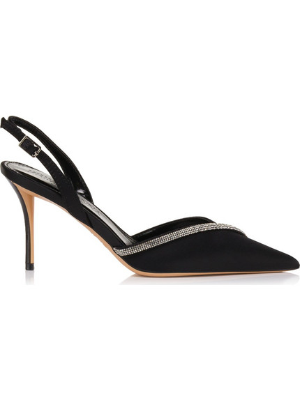 Primadonna Γόβες Slingback με Τακούνι Στιλέτο με Στρας Μαύρες 31404RS