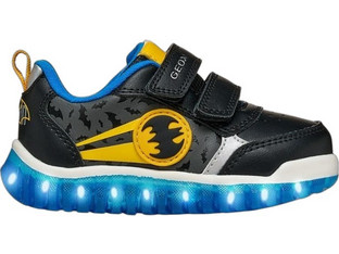 Geox Batman Παιδικά Sneakers με Φωτάκια Μαύρα Μπλε B665ZA000BCC0054