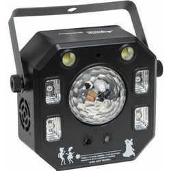 Audio Club Multibox QUADVISION Φωτορυθμικό Laser LED PAR DMX Πράσινο / Κόκκινο