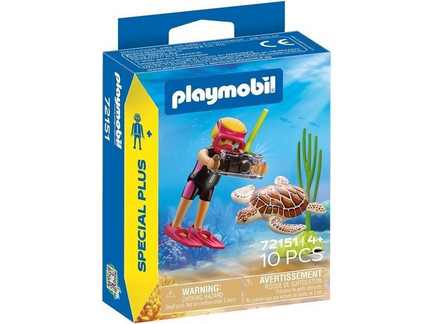 Playmobil Special Plus Δύτρια με Χελώνα για 4+ Ετών 72151