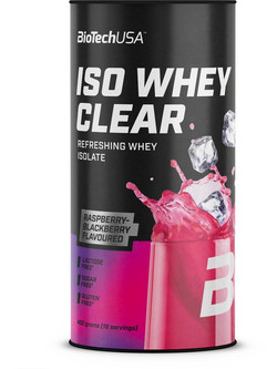 Biotech USA ISO Whey Zero Clear Raspberry Blackberry Πρωτεΐνη Ορού Γάλακτος Γράμμωσης Χωρίς Λακτόζη & Γλουτένη 400gr