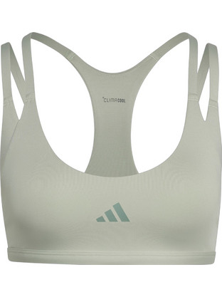 Adidas Optime Workout Αθλητικό Μπουστάκι με Χαμηλή Στήριξη Γκρι KV6969