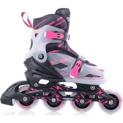 FunActiv Adapt Inline Αυξομειούμενα Rollers Παιδικά Μαύρα Ροζ