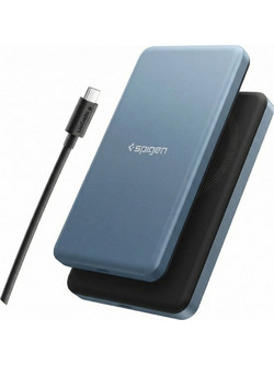 Spigen EA2205MQ Wireless Magsafe Power Bank 5000mAh 22.5W με Θύρα USB-C Navy Blue