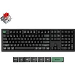 Keychron K10 Ultra 8K Ασύρματο Μηχανικό Gaming Πληκτρολόγιο με Keychron Apex Red Διακόπτες RGB Black