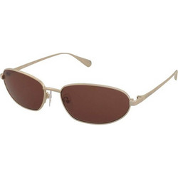 Max & Co MO0160 32E Γυναικεία Γυαλιά Ηλίου Οβάλ Μεταλλικά Χρυσά με Καφέ Φακό