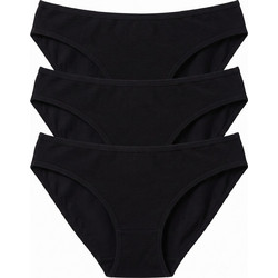Namaldi Βαμβακερά Γυναικεία Slip Μαύρα 3Pack 299