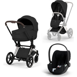 Cybex Priam Comfort 2026 Καρότσι Μωρού 3 σε 1 Black/Chrome