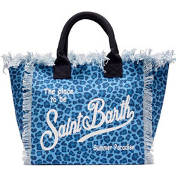 Mc2 Saint Barth Vanity Υφασμάτινη Τσάντα Θαλάσσης Ώμου Μπλε 32x40cm VANI001-03446L