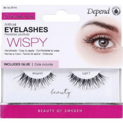 Depend Glue Beauty Βλεφαρίδες Ενιαίες Σετ με Κόλλα 2τμχ