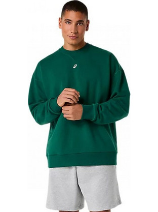 ASICS Fleece CREW-NECK Ανδρικό Αθλητικό Φούτερ Πράσινο 2031F335-302