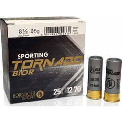 Bornaghi Tornado Bior Φυσίγγια Συγκέντρωσης 12Cal 70mm 28gr 25τμχ