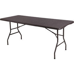 Galileo Ορθογώνιο Τραπέζι Catering Πτυσσόμενο Μαύρο 180x74x74cm 5914107