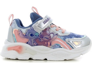 Disney Lilo & Stitch Παιδικά Sneakers με Φωτάκια Royal Blue Σομόν LS002825