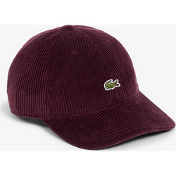 Lacoste Ανδρικό Καπέλο Jockey Κοτλέ Μπορντό RK3447-00
