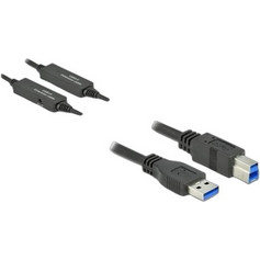 DeLOCK 85380 Καλώδιο USB-A Male 3.0 to USB-B Male 10m Black