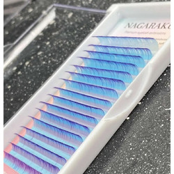 Nagaraku Βλεφαρίδες Τρίχα-Τρίχα Μπλε 0.07mm C 7-15mm 24536