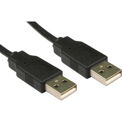 KAL ELECTRONICS 30641 Καλώδιο USB-A Male 2.0 to USB-A Male 1.5m Black