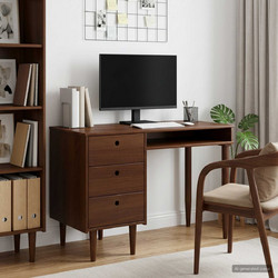 vidaXL Γραφείο Υπολογιστή Ξύλινο 114x53x75cm 42041338
