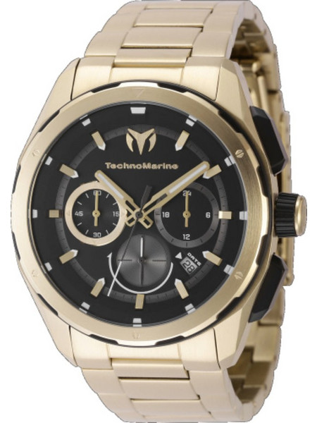TechnoMarine Ocean Ανδρικό Ρολόι Χρονογράφος με Χρυσό Μεταλλικό Μπρασελέ TM-318097