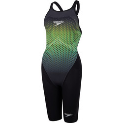 Speedo Fastskin Αθλητικό Ολόσωμο Μαγιό Μαύρο Πράσινο 811978F313