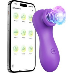 Niar Play The Ultimate Sucker Κλειτοριδικός Δονητής για Ζευγάρια με App Control 10.5cm Μωβ