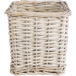 Globostar Kyoto Κασπώ Καλάθι Δαπέδου Ξύλινο Μπεζ 20x20x20cm 20589