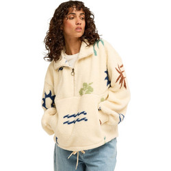 Billabong Time Off Γυναικείο Φούτερ Fleece με Τσέπες Εκρού EBJPF00124-MUL