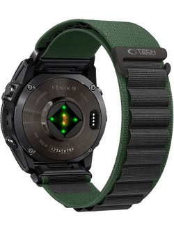 Tech-Protect Nylon Pro Λουράκι Υφασμάτινο Green / Black (Garmin 51mm)
