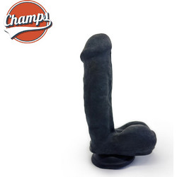 Champs Ferry Ρεαλιστικό Dildo με Βεντούζα & Όρχεις 17cm Μαύρο
