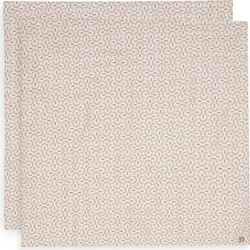 Jollein Soft Plumes Πάνες Αγκαλιάς από Μουσελίνα Εκρού 115x115cm 2τμχ 535-852-68200