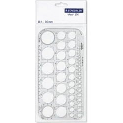 Staedtler Στένσιλ Σχήματα Κύκλοι 576 01 F