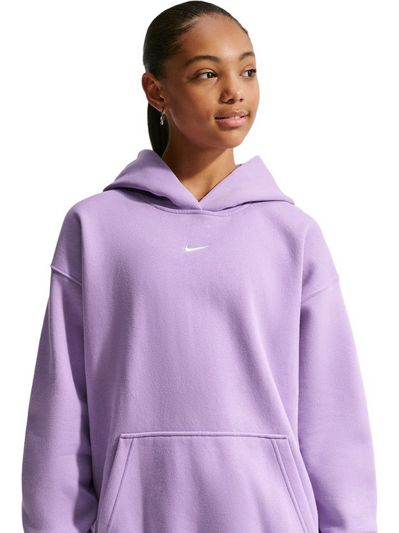 Nike Παιδικό Φούτερ με Κουκούλα Λιλά IM4964-589