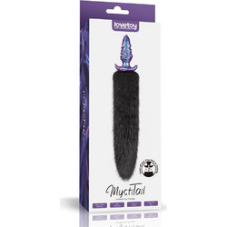 Lovetoy MystiTail Πρωκτική Σφήνα Tail Plug 12cm Μαύρη Μωβ