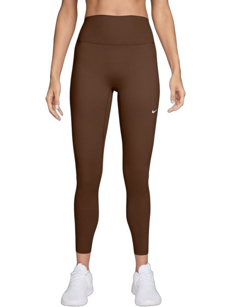 Nike Γυναικείο Κολάν 7/8 Ψηλόμεσο Καφέ IO0579-212
