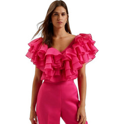 Ted Baker Calonda Γυναικείο Καλοκαιρινό Top Φούξια 277282