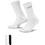 Nike Just Do It Ανδρικές Κάλτσες Ψηλές Λευκές Μαύρες 2Pack IH8594-901