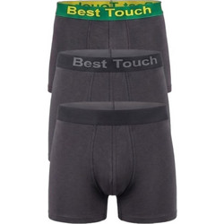 Boxer Ανδρικά Μποξεράκια Σετ 3Pack Μαύρα 230MAY