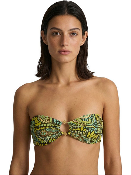 Guess Bikini Top Strapless Πράσινο E6GJ38MC04R-PMKF