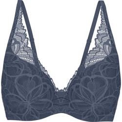 Triumph Body Make-Up Illusion Lace Σουτιέν για Βαθύ Ντεκολτέ με Ελαφριά Ενίσχυση με Μπανέλα Navy Μπλε10219710-7873