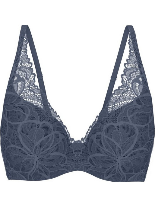 Triumph Body Make-Up Illusion Lace Σουτιέν για Βαθύ Ντεκολτέ με Ελαφριά Ενίσχυση με Μπανέλα Navy Μπλε10219710-7873