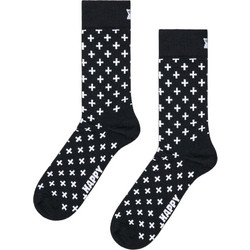 Happy Socks Ανδρικές Κάλτσες Ψηλές με Σχέδια Μαύρες P006117